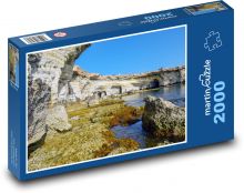 Mořské jeskyně - útes, pobřeží  Puzzle 2000 dílků - 90 x 60 cm