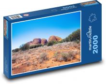 Kata Tjuta - skální útvary, poušť Puzzle 2000 - 90x60 cm