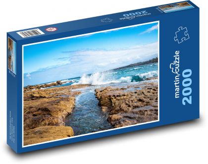 Bondi Beach - Austrália, Oceán - Puzzle 2000 dielikov, rozmer 90x60 cm 