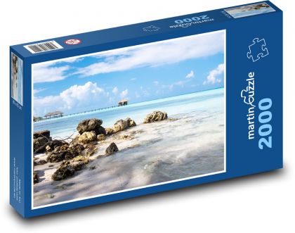 Fakarava - atol koralowy, wyspa - Puzzle 2000 elementów, rozmiar 90x60 cm