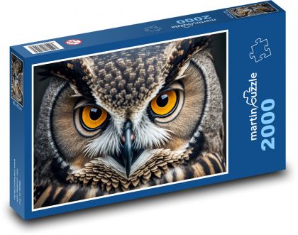 Owl - bird, animal - Puzzle 2000 pieces, size 90x60 cm 