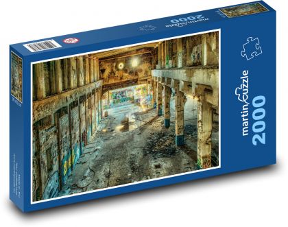 Továrna - sál, ztracená místa - puzzle 2000 dílků