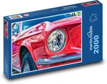 Červené auto, vozidlo Puzzle 2000 dílků - 90 x 60 cm