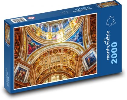 Katedrála svatého Izáka - kostel, architektura - Puzzle 2000 dílků, rozměr 90x60 cm