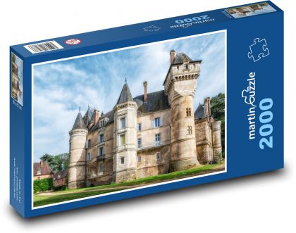 Historický hrad - hrad, veža - Puzzle 2000 dielikov, rozmer 90x60 cm 