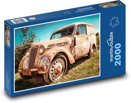 Car - abandoned, old - Puzzle 2000 pieces, size 90x60 cm 