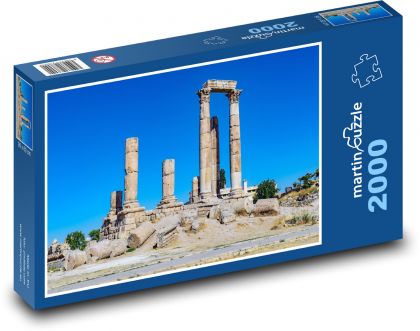 Chrám Herkules - římský chrám, pilíře - Puzzle 2000 dílků, rozměr 90x60 cm