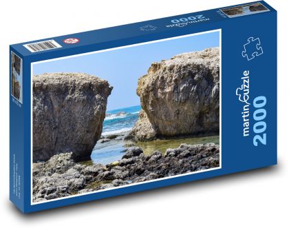Rock - rocky coast, sea - Puzzle 2000 pieces, size 90x60 cm 