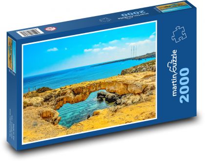Cyprus - Cape Greco, rock - Puzzle 2000 pieces, size 90x60 cm 