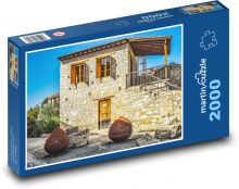 Stary dom - architektura, kamień Puzzle 2000 elementów - 90x60 cm