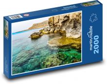 Cape Greco - skála, útes Puzzle 2000 dílků - 90 x 60 cm