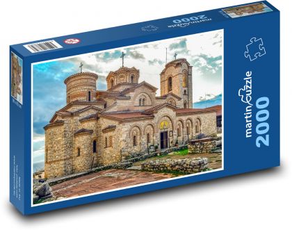 Plaošník - stavba, kostol - Puzzle 2000 dielikov, rozmer 90x60 cm 