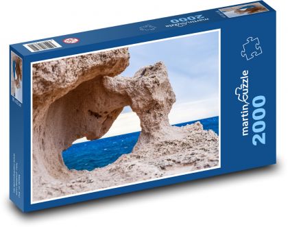 Skalné útvary - more, skala - Puzzle 2000 dielikov, rozmer 90x60 cm 