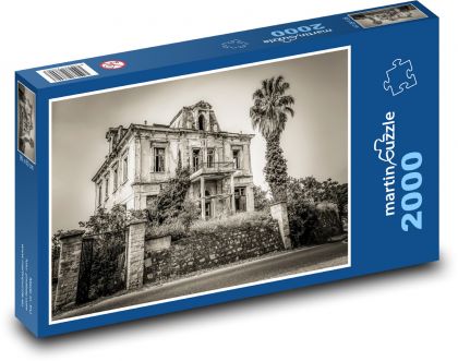 Opustený dom - stará budova, budova - Puzzle 2000 dielikov, rozmer 90x60 cm 
