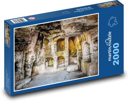 Cyprus - Phapos, hrobky kráľov - Puzzle 2000 dielikov, rozmer 90x60 cm 