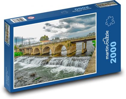 Most - řeka, voda - Puzzle 2000 dílků, rozměr 90x60 cm