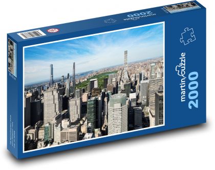 Manhattan - Centrální park, budovy - Puzzle 2000 dílků, rozměr 90x60 cm
