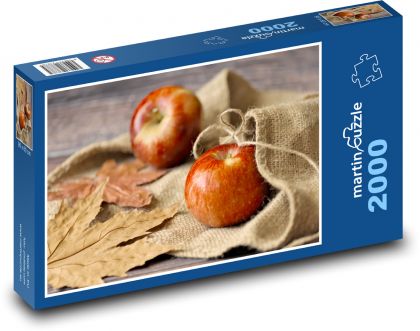 Apples - autumn, leaves - Puzzle 2000 pieces, size 90x60 cm 