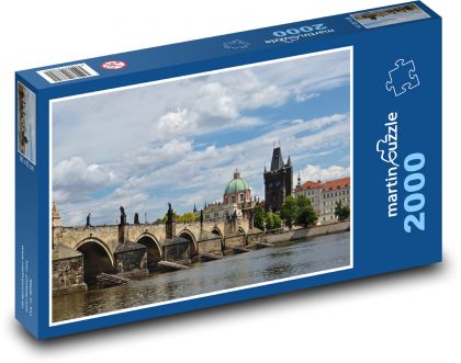 Karlův most - Praha, Česká republika - Puzzle 2000 dílků, rozměr 90x60 cm