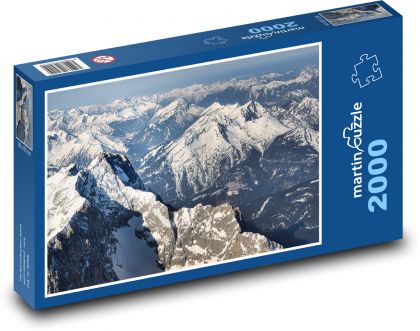 Zugspitze  Schnee, Berge - Puzzle - 2000 Teile