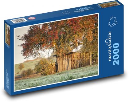 Strom - zima, krajina - Puzzle 2000 dílků, rozměr 90x60 cm
