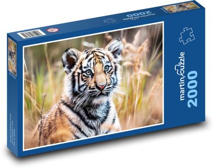 Tiger - mláďa, zviera - Puzzle 2000 dielikov, rozmer 90x60 cm 