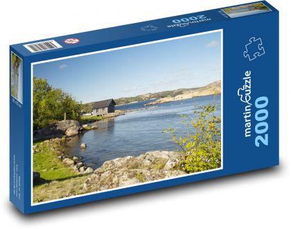 Švédsko - pobřeží, moře - Puzzle 2000 dílků, rozměr 90x60 cm