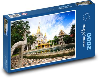 Vietnam - chrám, Buulong  - Puzzle 2000 dílků, rozměr 90x60 cm