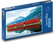 Norsko - Fjord, oceán Puzzle 2000 - 90x60 cm