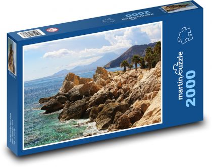 Coast - rocks, beach - Puzzle 2000 pieces, size 90x60 cm 