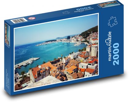 Split - Chorvatsko, město - Puzzle 2000 dílků, rozměr 90x60 cm