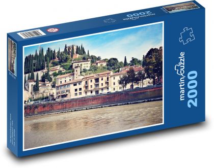 Verona - Taliansko, Európa - Puzzle 2000 dielikov, rozmer 90x60 cm 