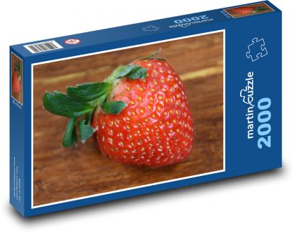 Jahoda - ovocie, jedlo - Puzzle 2000 dielikov, rozmer 90x60 cm 