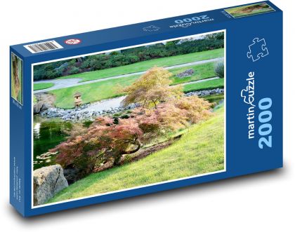 Japanese garden - maple, trees - Puzzle 2000 pieces, size 90x60 cm 
