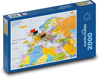 Weltkarte - Reiseziele, Länder - Puzzle - 2000 Teile