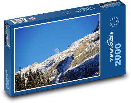 Měsíc - hora, příroda - Puzzle 2000 dílků, rozměr 90x60 cm
