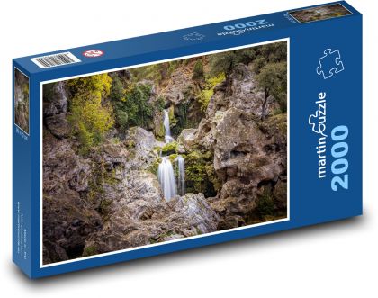 Waterfall - river, nature - Puzzle 2000 pieces, size 90x60 cm 