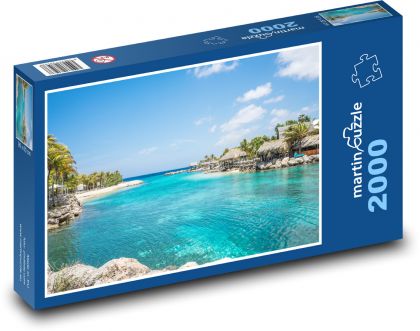 Willemstad - karibský, laguna - puzzle 2000 dílků