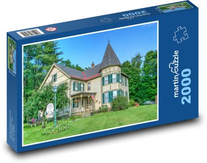 Viktorianisches Haus - Natur, Bäume - Puzzle - 2000 Teile