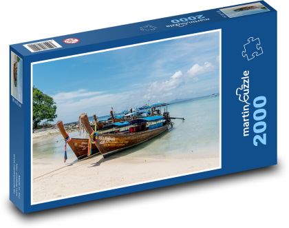 Thailand - beach, boats - Puzzle 2000 pieces, size 90x60 cm 