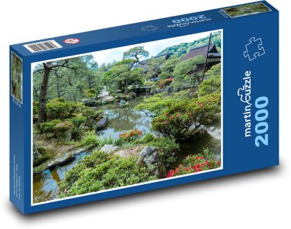 Záhrady Ginkaku-Ji - Japonsko,  Kjóto - Puzzle 2000 dielikov, rozmer 90x60 cm 