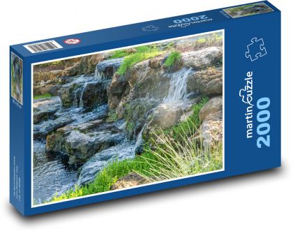 Vodopády - skály, příroda - puzzle 2000 dílků