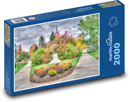 Univerzita ve Vermontu - olistění, podzim - Puzzle 2000 dílků, rozměr 90x60 cm