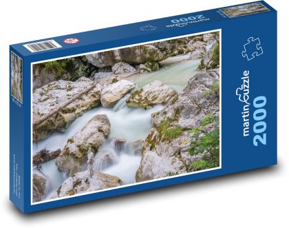 Řeka - příroda, tok - Puzzle 2000 dílků, rozměr 90x60 cm