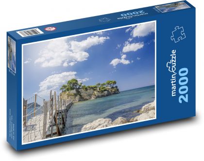 Zakynthos - moře, molo - Puzzle 2000 dílků, rozměr 90x60 cm