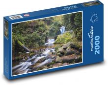 Wasserfall - Fluss, Wald Puzzle 2000 Teile - 90 x 60 cm