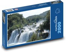 Vodopád - Krka, Chorvatsko Puzzle 2000 dílků - 90 x 60 cm