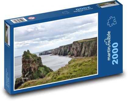 Szkocja - wybrzeże, klify - Puzzle 2000 elementów, rozmiar 90x60 cm