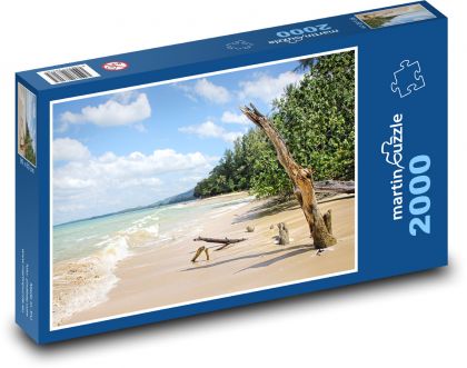 Pláž - Thajsko, piesok - Puzzle 2000 dielikov, rozmer 90x60 cm 