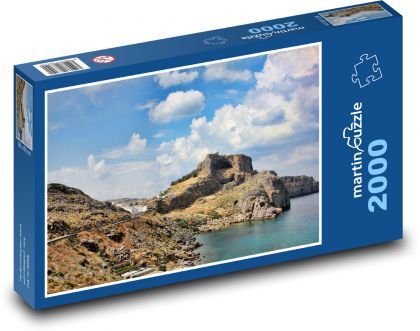 Rhodos - Řecko, hrad - puzzle 2000 dílků